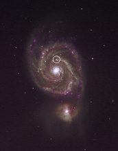 The Spiral Galaxy M51, with supernova.
