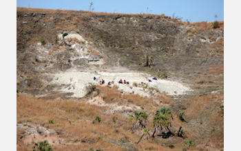 Photo of Late Cretaceous fossil locality in northwestern Madagascar.