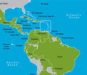 maps showing north and south americas and counries at risk of dengue fever