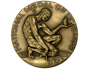 Photo of the front of the national medal of science