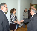 NSF Director France Cordova with university and government leaders in Mexico