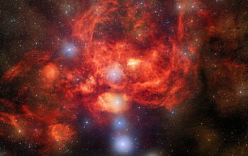NOIRLab observatory captures an image of NGC 6357, a star-forming nebula