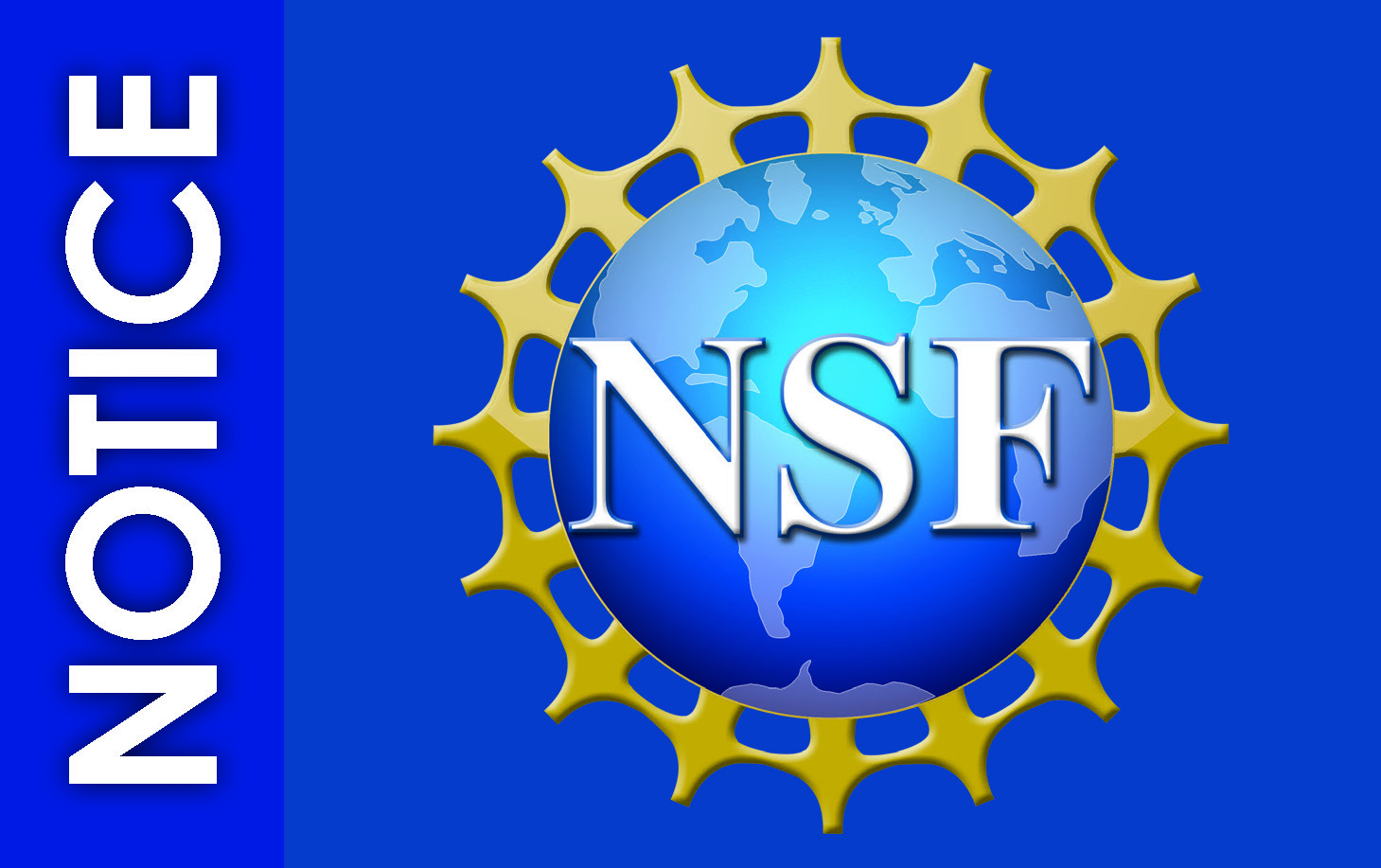 Image of NSF logo and text that reads notice.