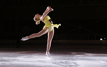 Figure skater on the ice