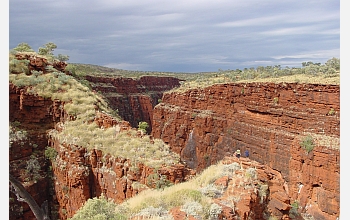 Oxygen has been found before this formation of iron oxide, or rust, in Western Australia.