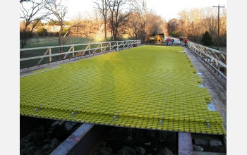 Fiberglass-polymer composites form the core of a renovated bridge deck in Springfield, Mo.