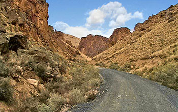 desert road processed by Shadow lluminator