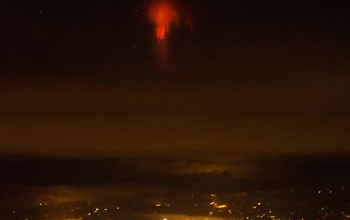 sky with red sprites