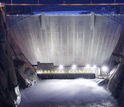 Photo of water released from the Glen Canyon Dam.