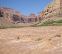 Photo of Grand Canyon wall near the confluence of the little Colorado River and the Colorado River.