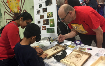 Exhibitor at 'Eight-legged Encounters' exhibit at 2016 USA S&E Festival