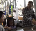 Douglas Jerolmack of the University of Pennsylvania using a stream table to teach kids.