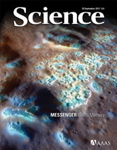 Cover of the September 30, 2011 issue of the journal Science.