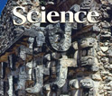 Cover of the journal Science showing detailed stone sculptures.