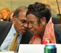 NSF Director Dr. Subra Suresh and Rep. Sheila Jackson Lee.