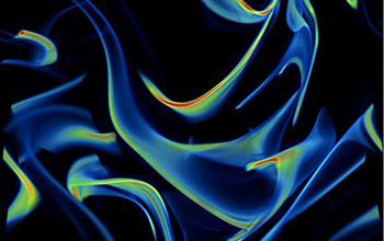 swirls showing movement in water.