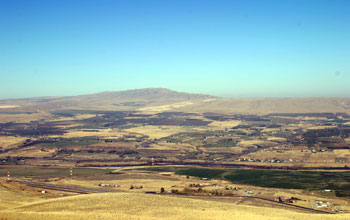 Aerial photo of the watershed of the Yakima River Basin in Washington State.