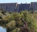 Friant Dam on the Lower San Joaquin River in California.