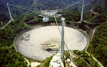 Photo of the Arecibo Observatory in Puerto Rico
