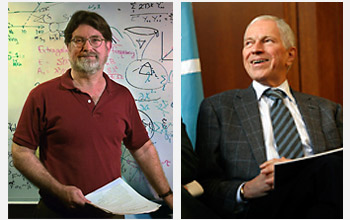 George F. Smoot, left, and Edmund S. Phelps, right, two of this year's Nobel laureates.