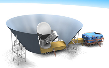 Still from South Pole telescope animation