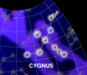 Star map showing the constellation Cygnus.