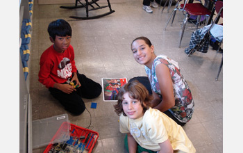 Photo of students participating in the STOMP program.