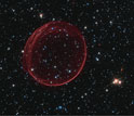 the center of the supernova remnant SNR 0509-67.5 which lacks a companion star.