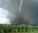 Photo of tornado in the field