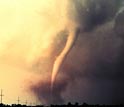 Photo of the 1973 Union City, Okla., tornado, first tornado captured by Doppler radar.