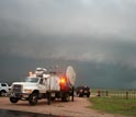 Photo of Doppler-on-Wheels, which is used to study tornadoes.
