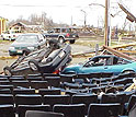 Property damage from a November tornado in Ohio.