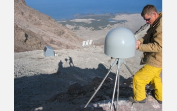 Station AV05, closest to Augstine's summit, has been missing since the Jan. 13, 2006 eruptions.