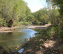 Photo  of San Pedro River in Arizona where researchers will conduct studies of river flow.