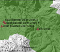 Map showing locations of the project's experimental sites on Yellowstone's northern range.