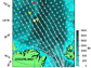 Map of Arctic Ocean; dots indicate profiler sites