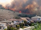 fires burning in Portola Hills, Calif