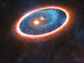 dust and gas around the double star system