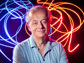 Federico Capasso in front of Helical Light Beam