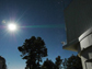 a laser beam from Apache Point Observatory