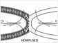line drawing depicting hemifused membrane