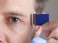 memory card next to a human head