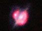 a collision that took place between two galaxies