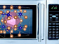 a microwave with molecules