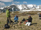 researchers on the tundra of the Niwot Ridge