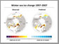 winter sea ice change 1997-2007