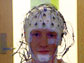 a cap with EEG sensors