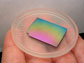 rainbow of colors in a super-stable glass