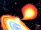 artist's impression of an exploding star system
