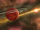 an artist's conception of a young planet